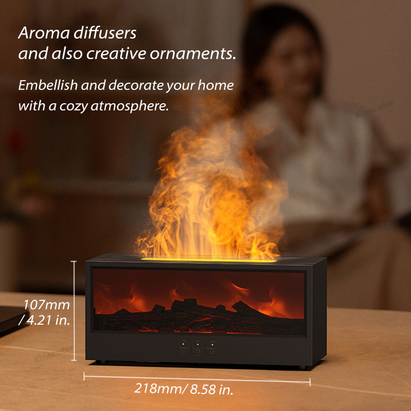 Colorful Flame Fireplace Humidifier DQ717