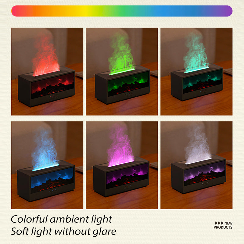 Colorful Flame Fireplace Humidifier DQ717