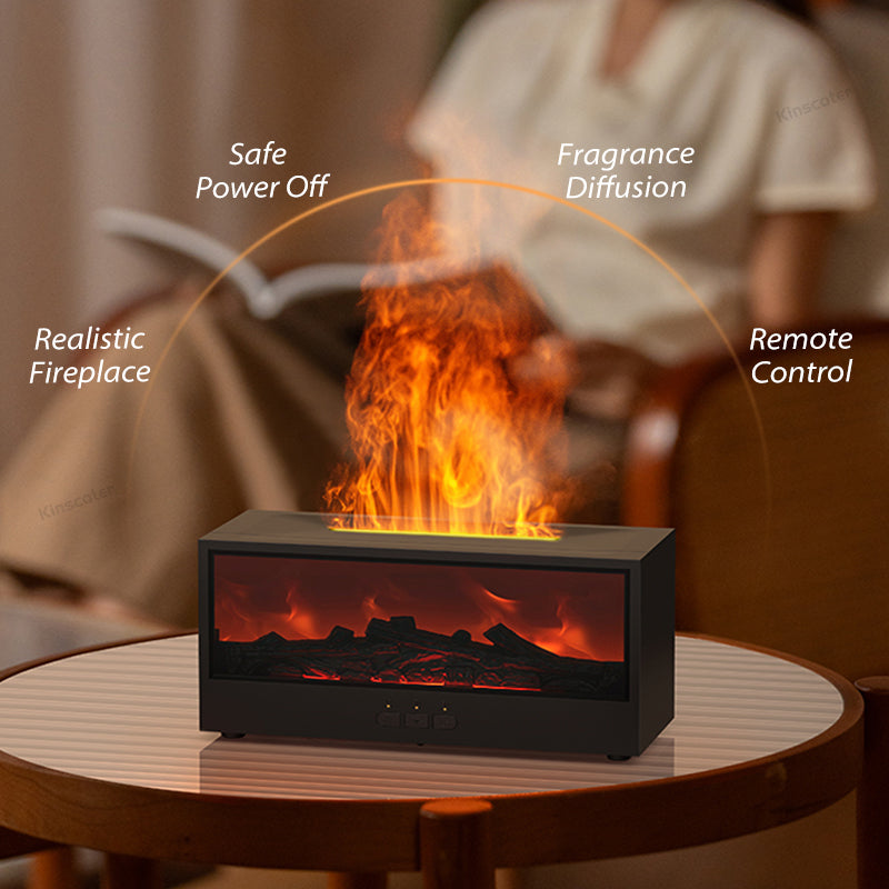 Colorful Flame Fireplace Humidifier DQ717