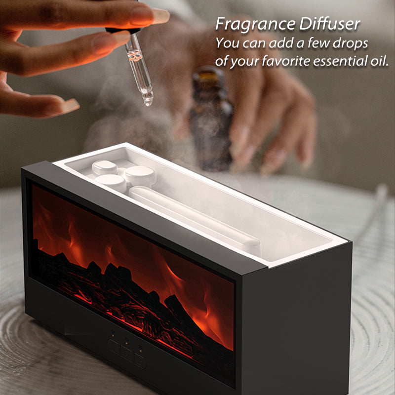 Colorful Flame Fireplace Humidifier DQ717