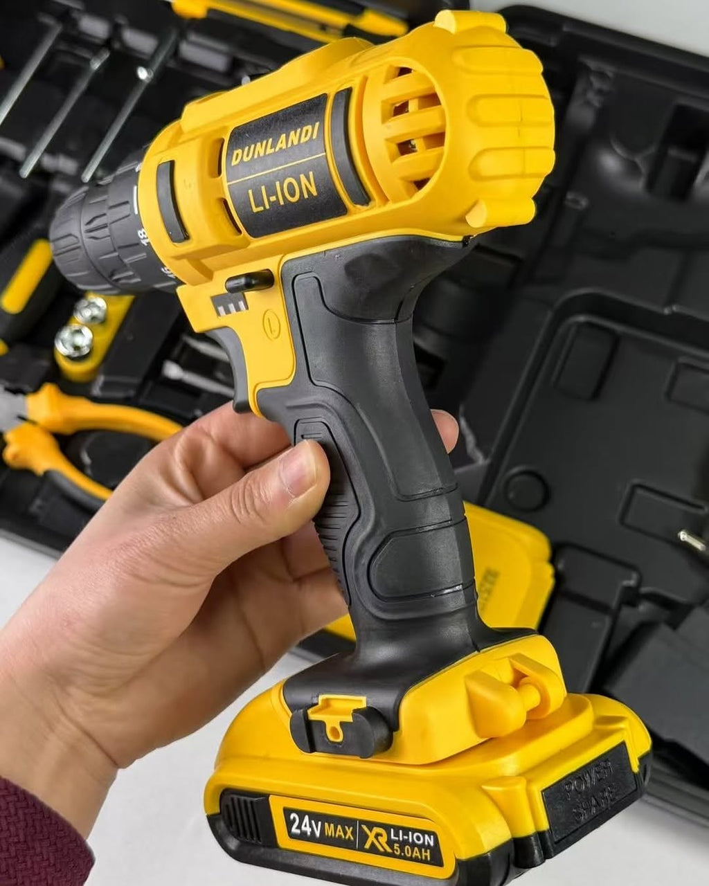 Cordless Drill & Complete Hand Tool Kit - Dunlandi ST3572