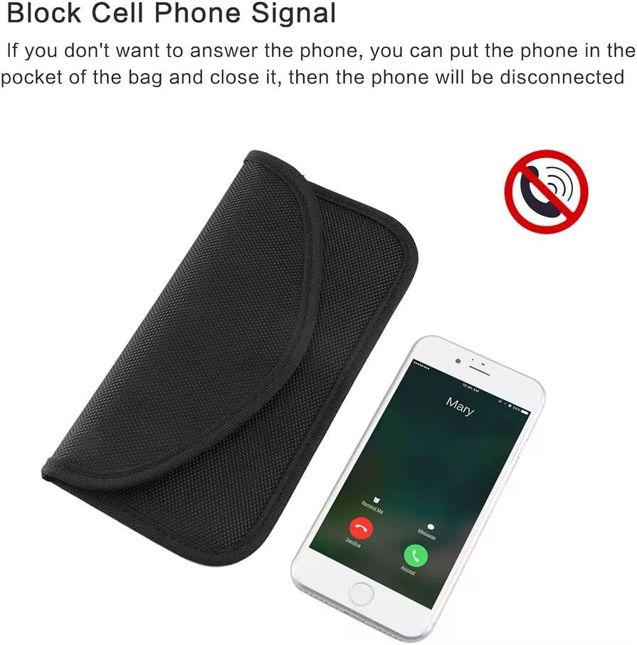 Faraday Phone Case for Signal Blocking (LTE, WiFi, GPS, Bluetooth, NFC)