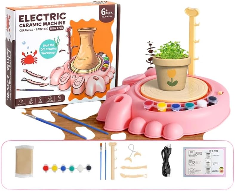 Little Crab Pottery Wheel Clay Making & Painting Kit 2629-T29A