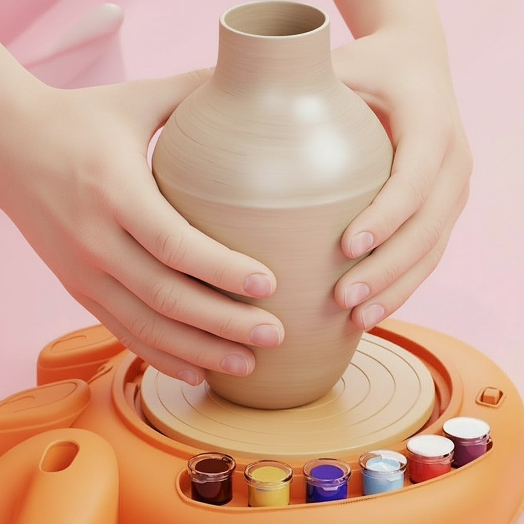 Little Crab Pottery Wheel Clay Making & Painting Kit 2629-T29A