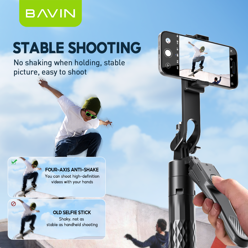 Multi-Function Selfie Stick Tripod with Bluetooth Remote - Bavin D-Z-AP-16
