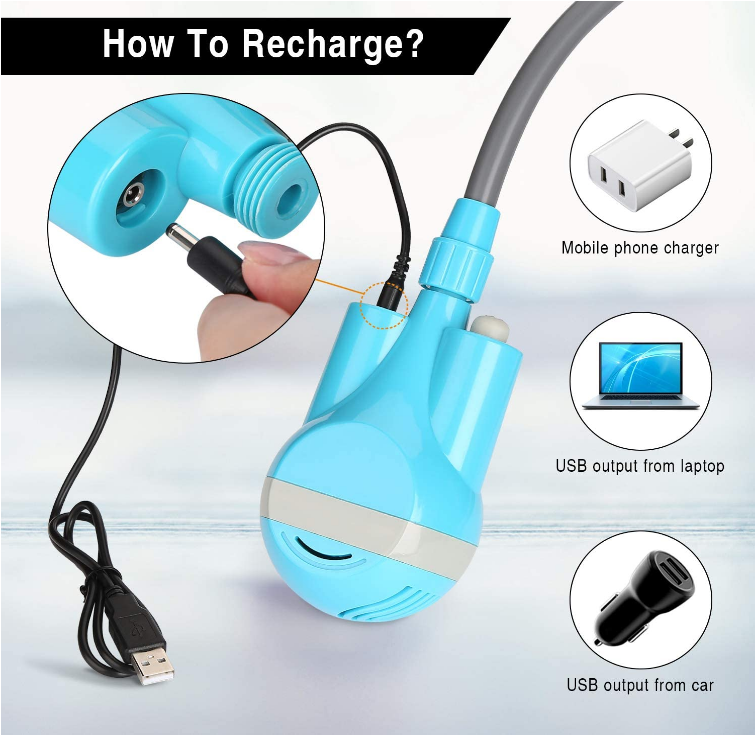 Portable Rechargeable Camping Shower Pump