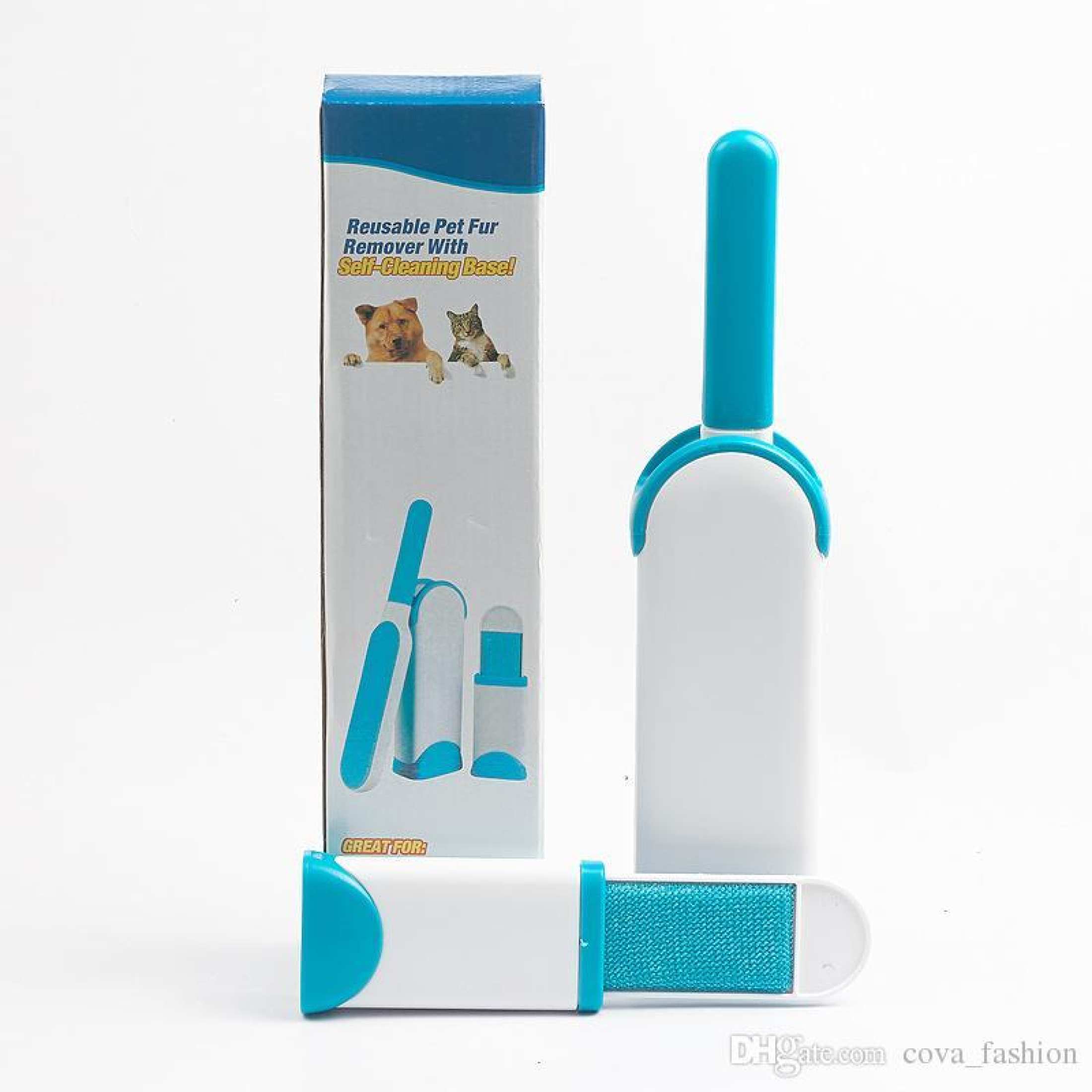 Reusable Pet Fur Remover With Self-Cleaning Base - HS102-203