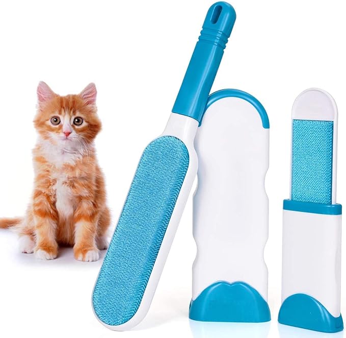 Reusable Pet Fur Remover With Self-Cleaning Base - HS102-203