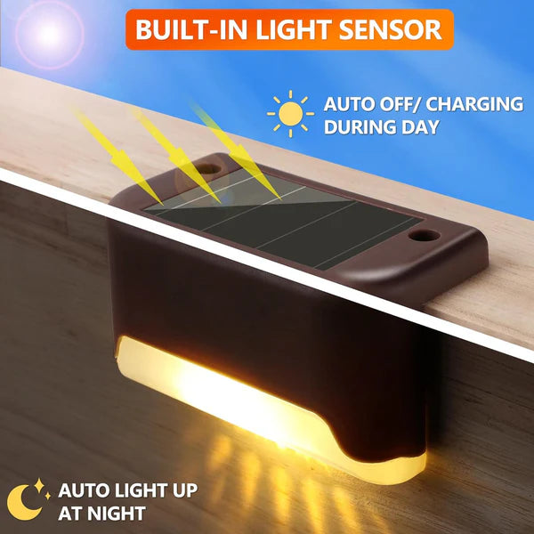 Solar-Powered LED Outdoor Step Light - HS16806
