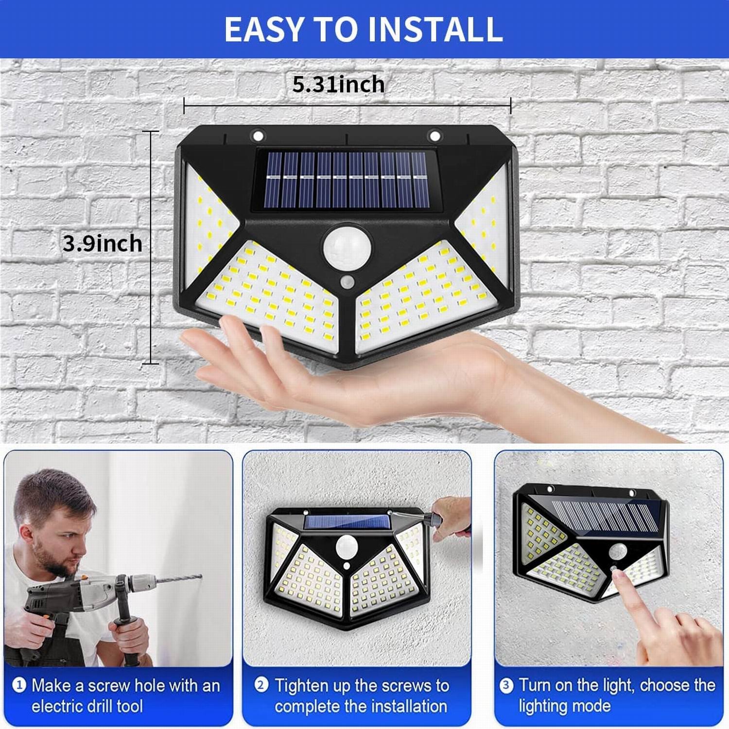 Solar Wall Light BK-100
