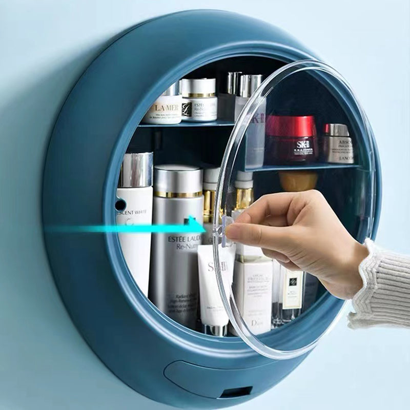 Waterproof Wall-Mounted Bathroom Makeup Organizer Storage Box