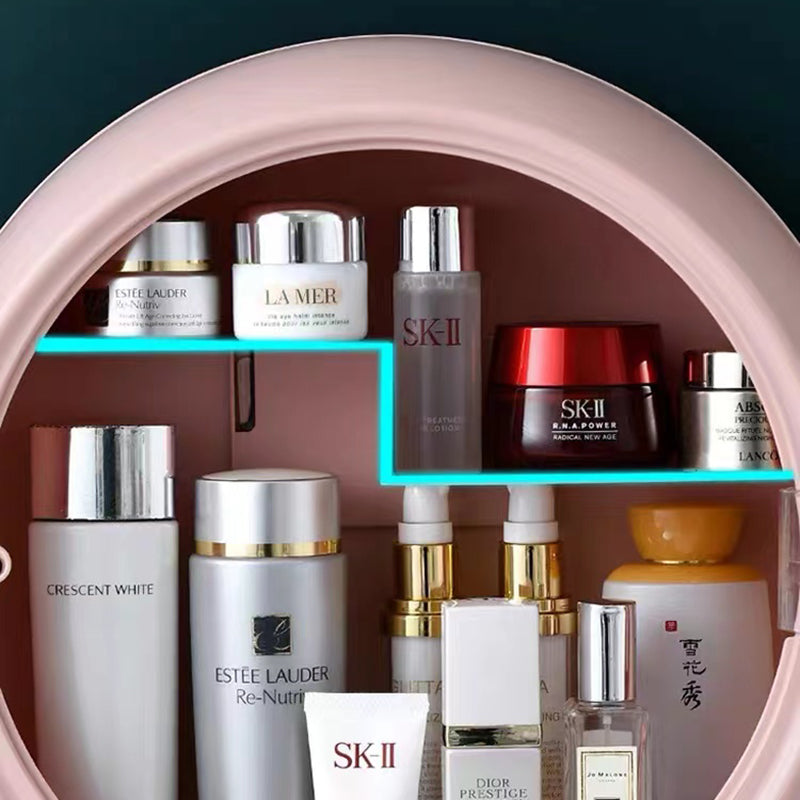 Waterproof Wall-Mounted Bathroom Makeup Organizer Storage Box