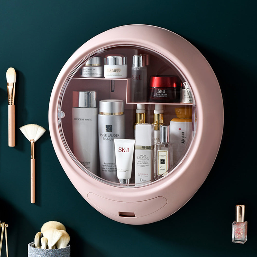 Waterproof Wall-Mounted Bathroom Makeup Organizer Storage Box