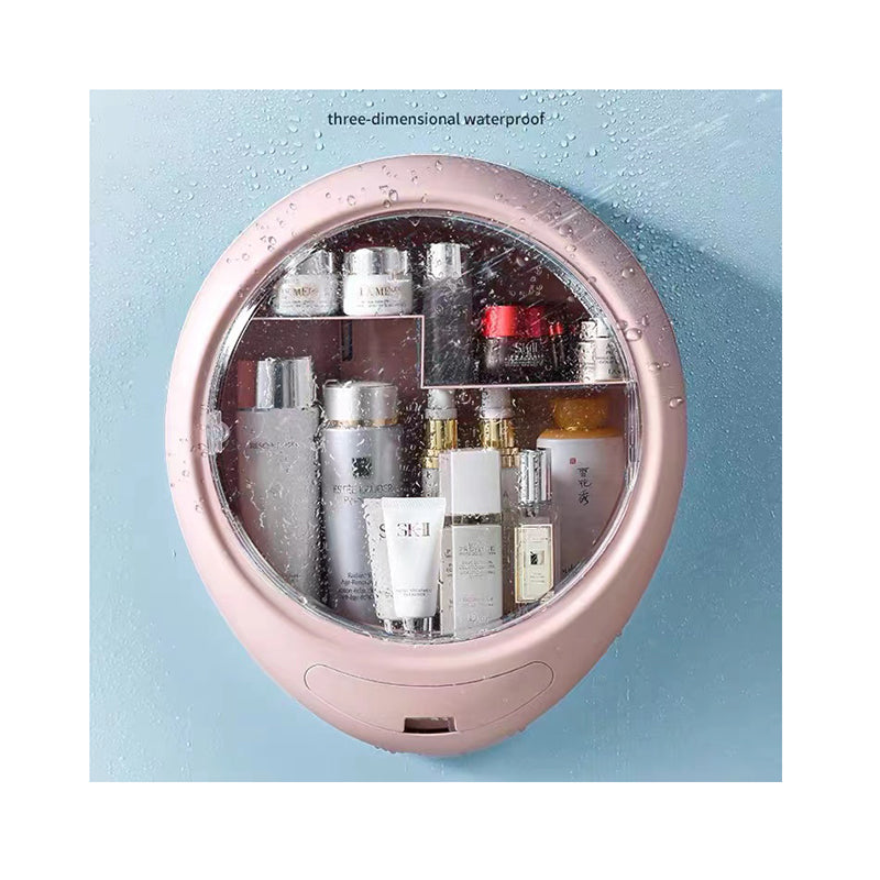 Waterproof Wall-Mounted Bathroom Makeup Organizer Storage Box